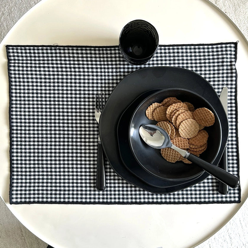 set de table sixties brigitte noir