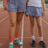 short vichy navy
