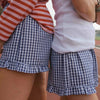 short vichy navy