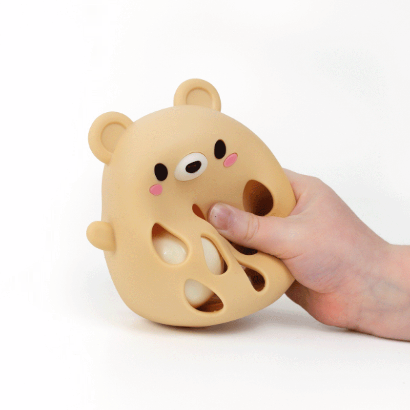 Hochet ours en silicone