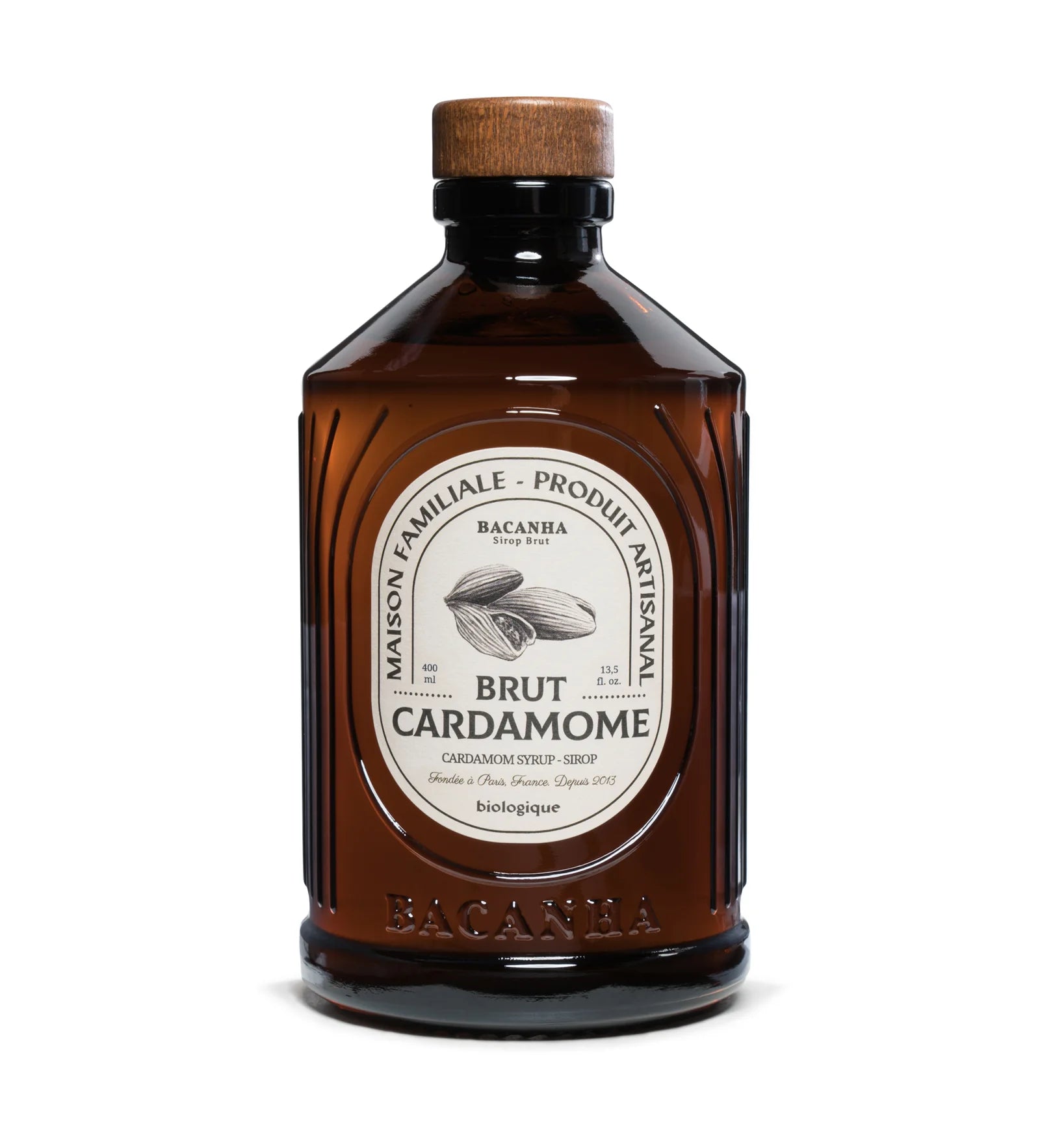 Sirop de cardamome brut bio bacahna