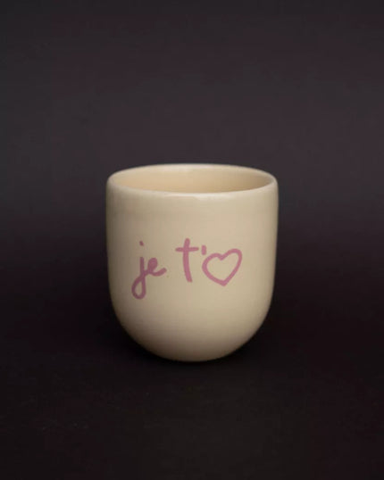 tasse sisi je t'aime jaune beurre
