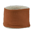Tour de cou gaze de coton caramel