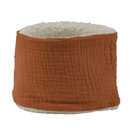 Tour de cou gaze de coton caramel
