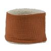 Tour de cou gaze de coton caramel