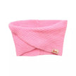 Snood rose tricot 