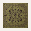 Bandana en soie Khaki – 70 × 70 cm
