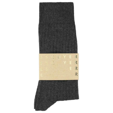 Chaussettes ESCUYER - CLASSIC RIBBED - ANTHRACITE