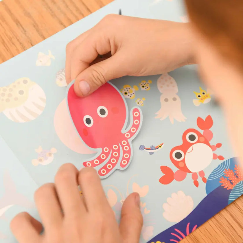 box de stickers orange