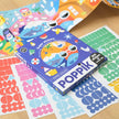 Stickers box couleurs et formes Poppik