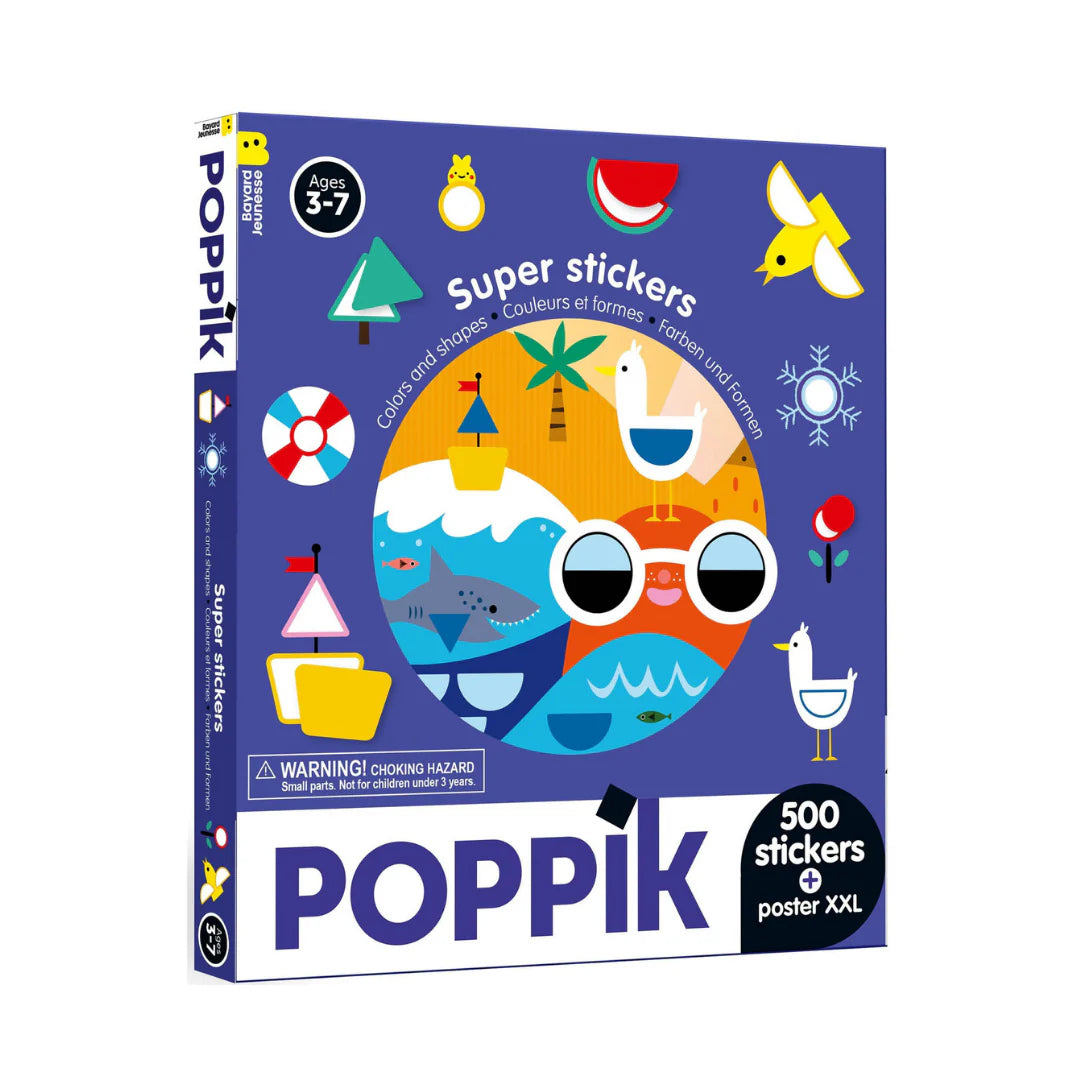 Stickers box couleurs et formes Poppik