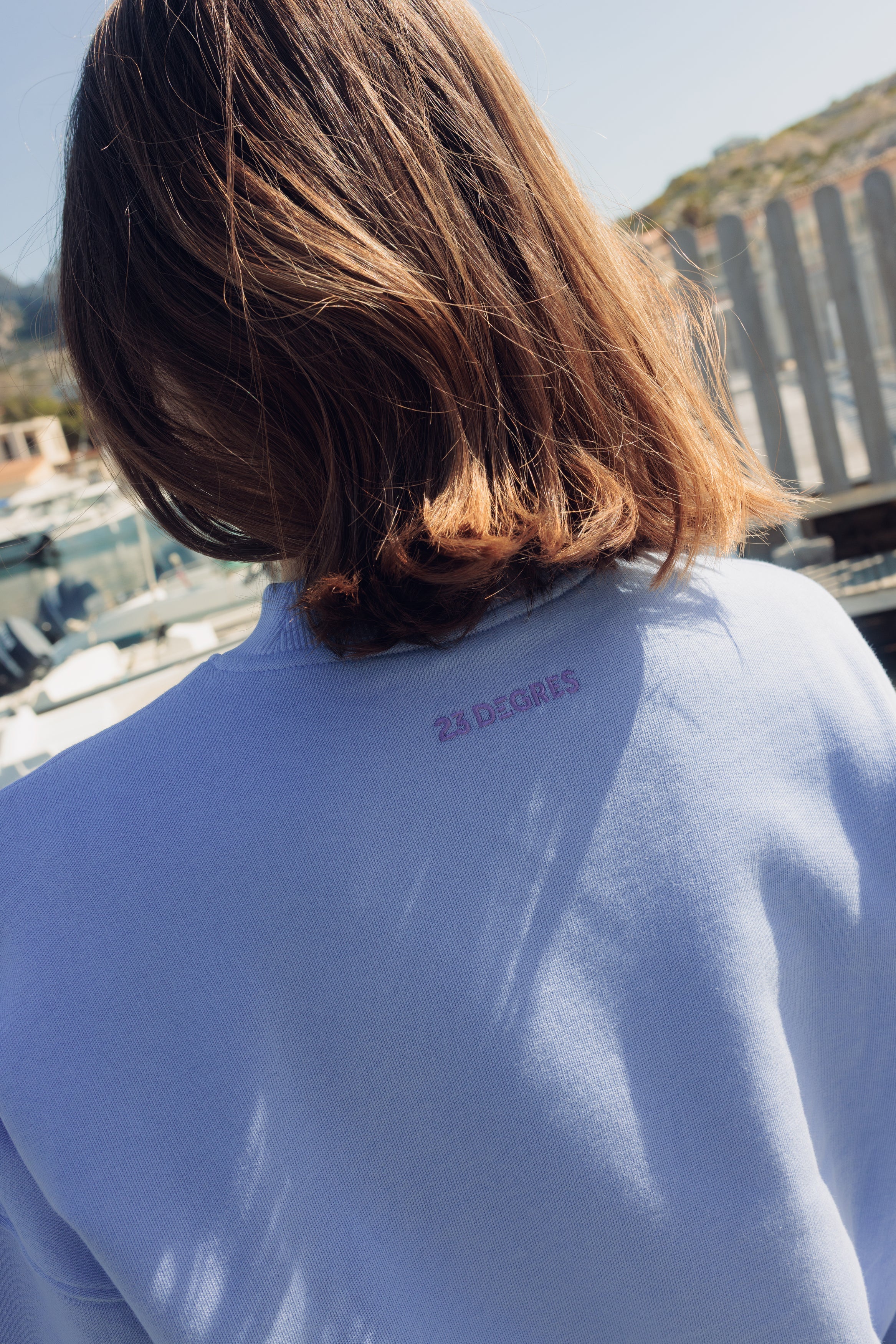 Sweat wavy bleu ciel 23degres