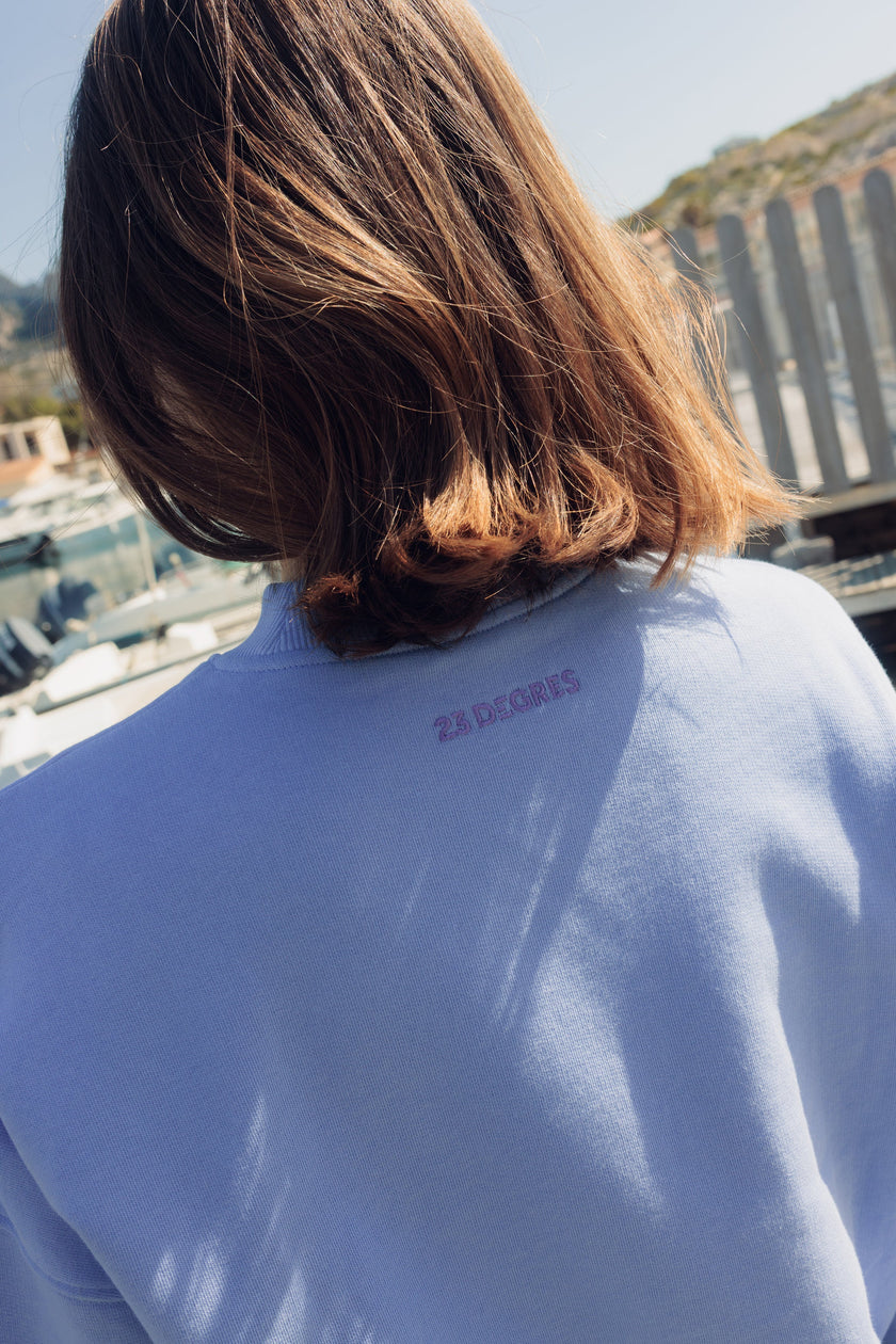 Sweat wavy bleu ciel 23degres