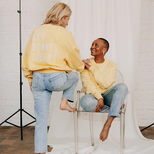 sweat babe jaune delave