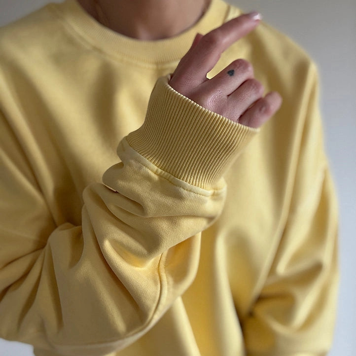 sweat babe jaune delave