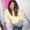sweat babe jaune delave