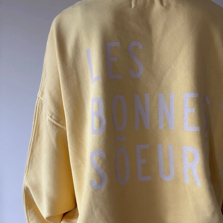 sweat babe jaune delave