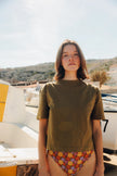 Tshirt boxy olive 23 degres