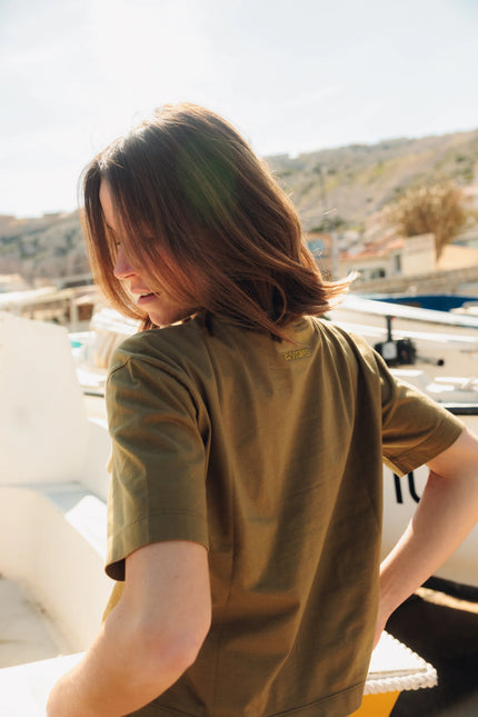 Tshirt boxy olive 23 degres