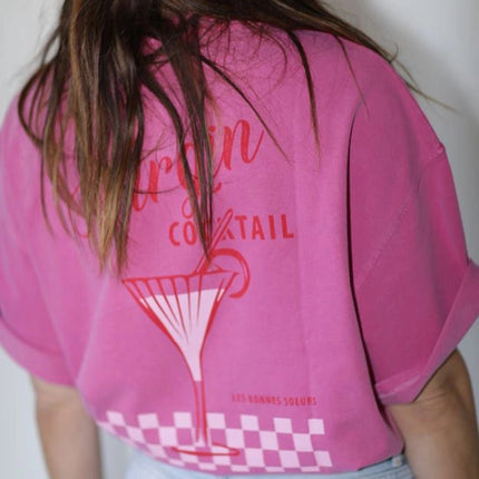 t shirt basile rose delave summer