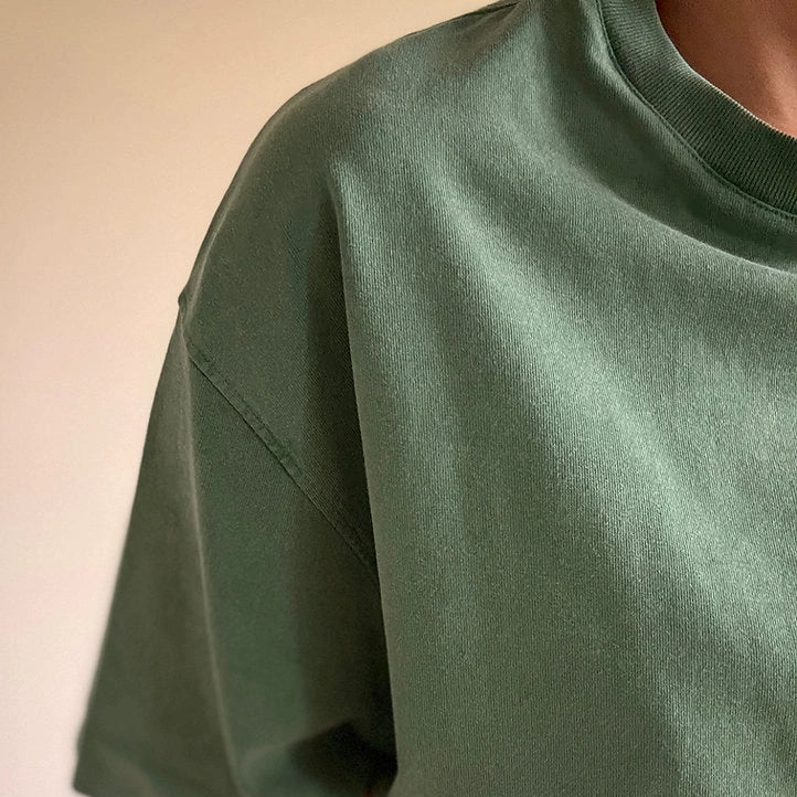 t shirt basile vert delave