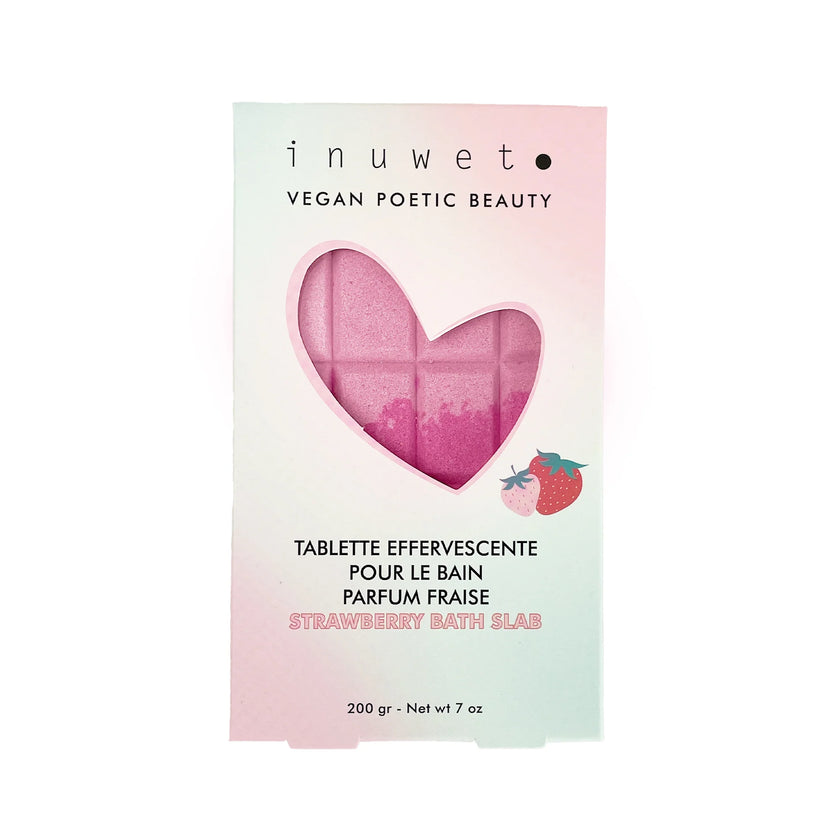 tablette de bain fraise