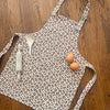 Tablier de cuisine enfant leopard beige