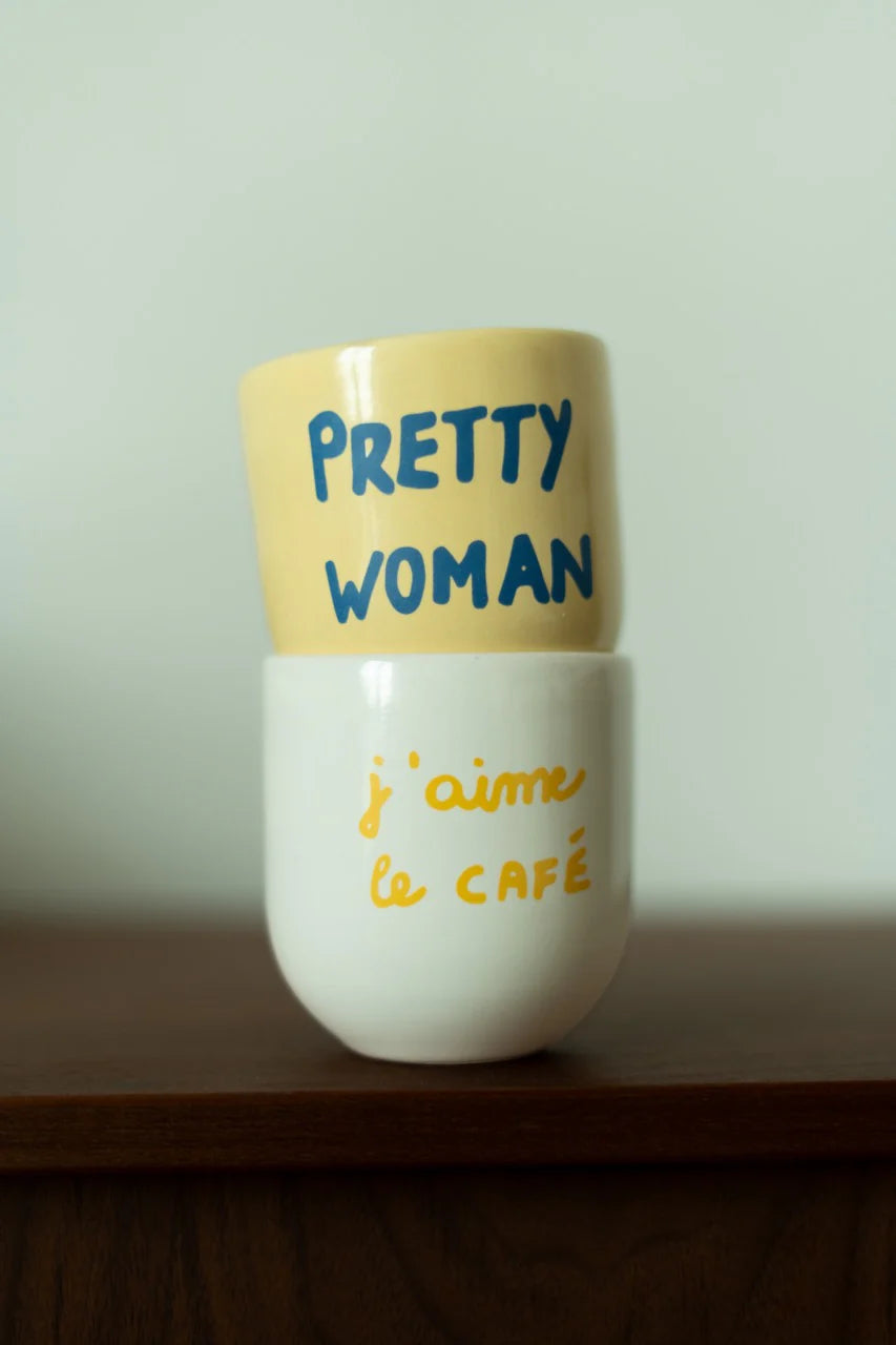 Tasse Pretty Woman et j'aime le café Sisi Mug