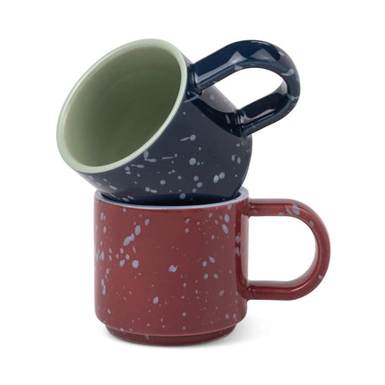 Tasse à expresso burgundy navy paddy