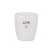 Tasse avec inscription Love cœur doré