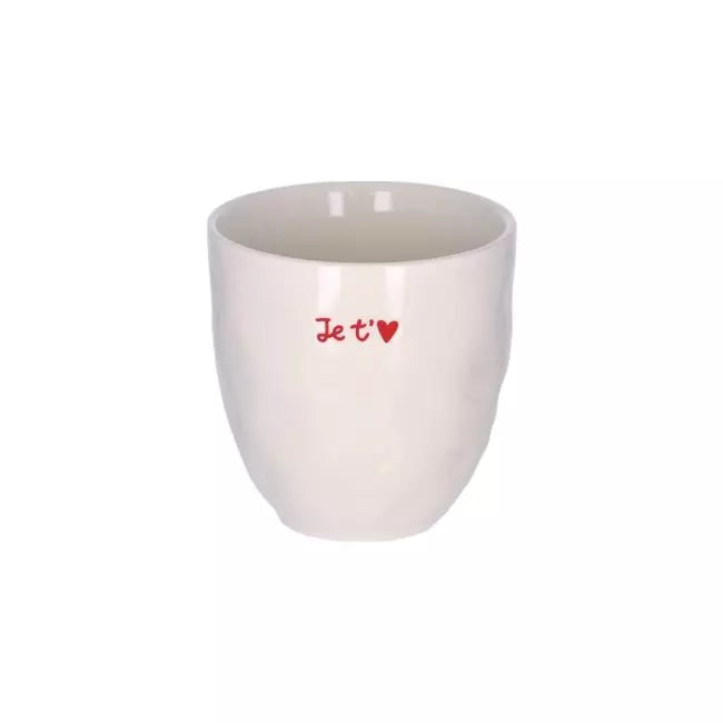 Tasse je t'aime coeur rouge