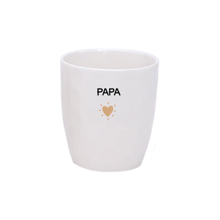 Tasse avec inscription papa coeur doré