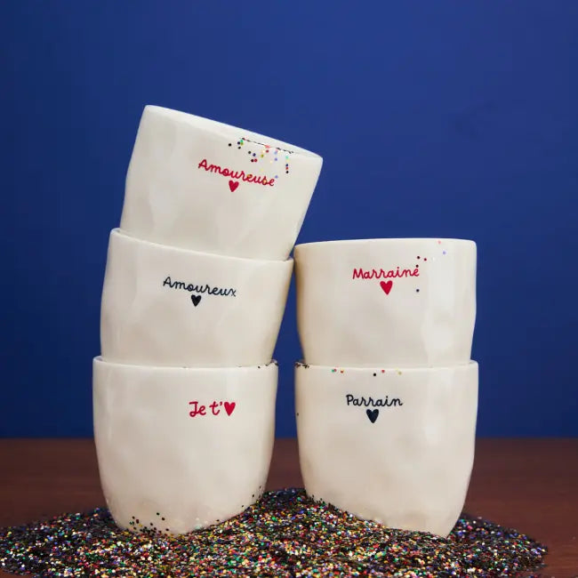 Tasses avec inscription