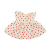 Tenue poupée robe coeurs rouge Atelier 