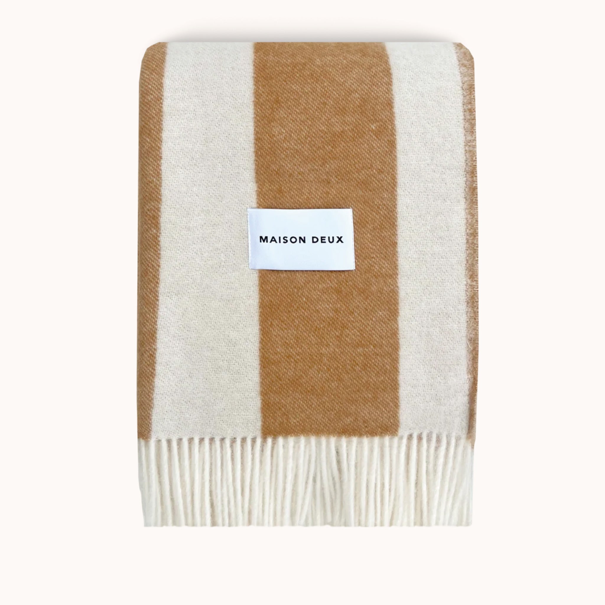 Plaid Rough Stripe Terra - MAISON DEUX