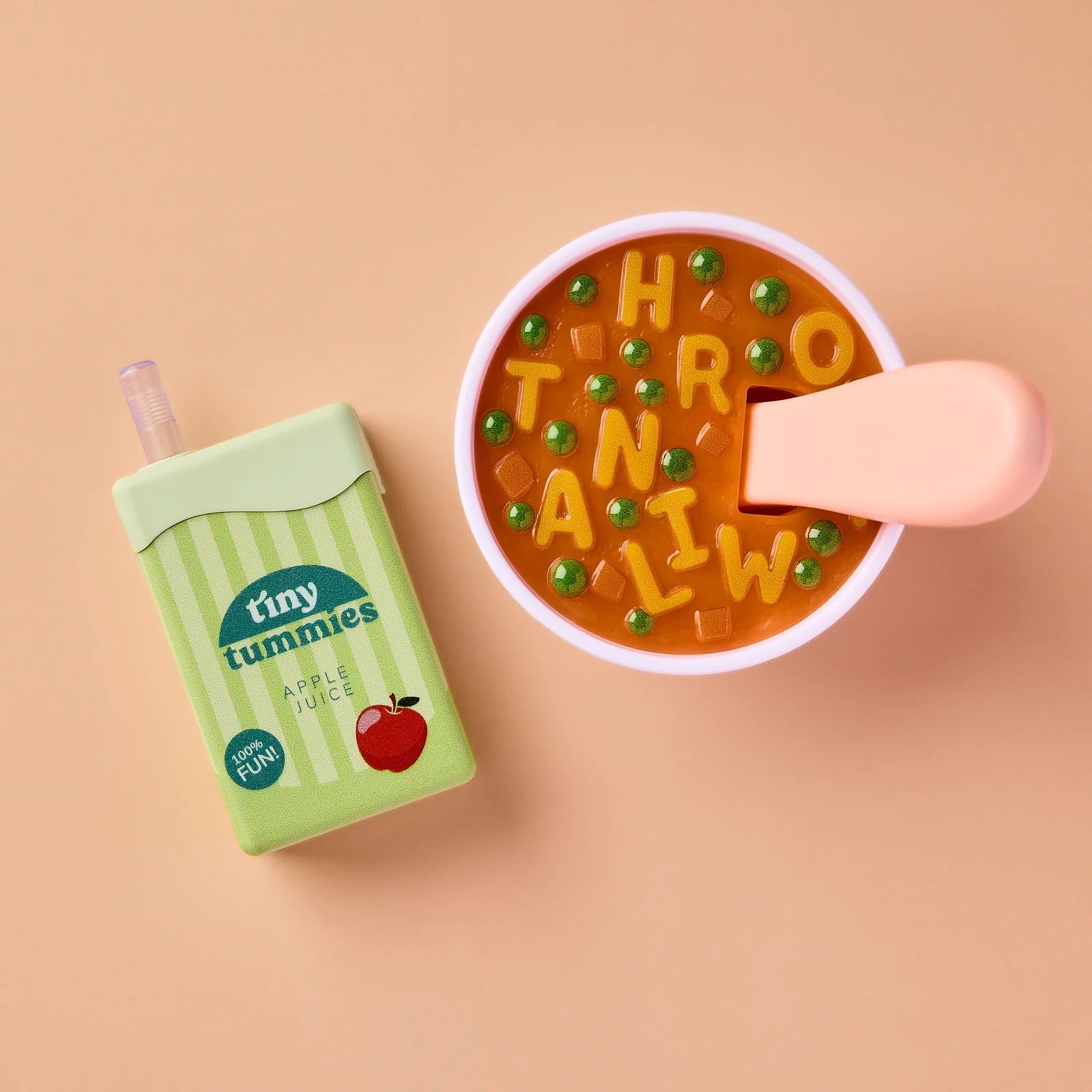 Box lunch soupe et jus de pomme