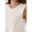 Top blanc caleandra artlove