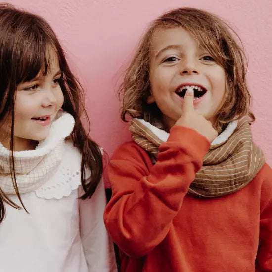 Tour de cou rayures fines 