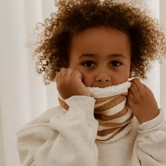 Tour de cou rayures larges