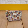 trousse fleurie violette