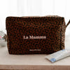 trousse de toilette léopard marron la mamma