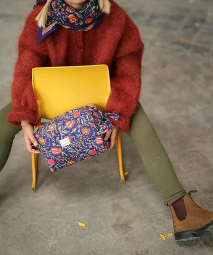 Grande trousse de toilette mina indigo bellemme