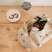 Trousse de toilette vic sable imprimé coeur noir