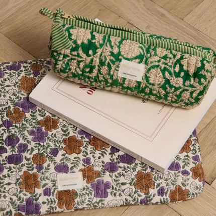 trousse d'école verte