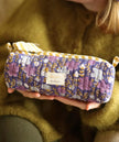 Trousse d'école ellis cassis de Bellemme violette à fleurs