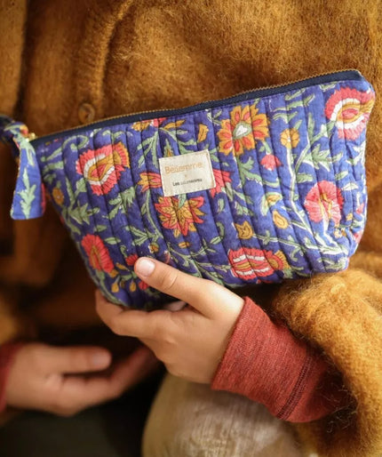 Trousse à maquillage mina indigo bellemme