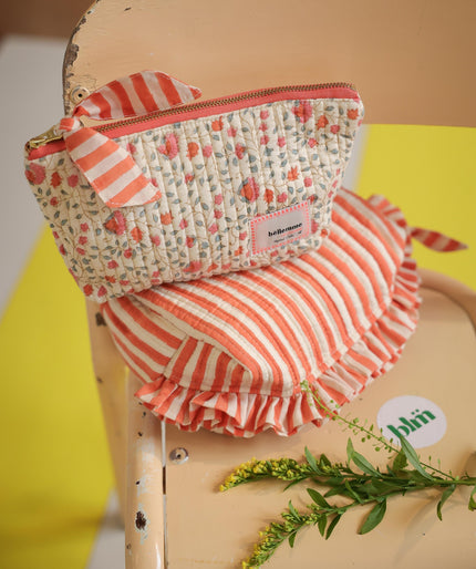 Trousse à maquillage rosa sorbet d'été bellemme