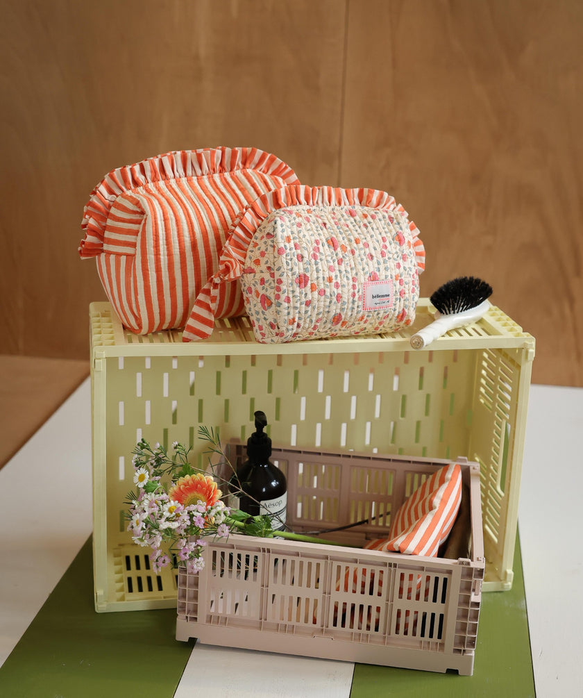 Trousse de toilette grand format rayures lennon Bellemme