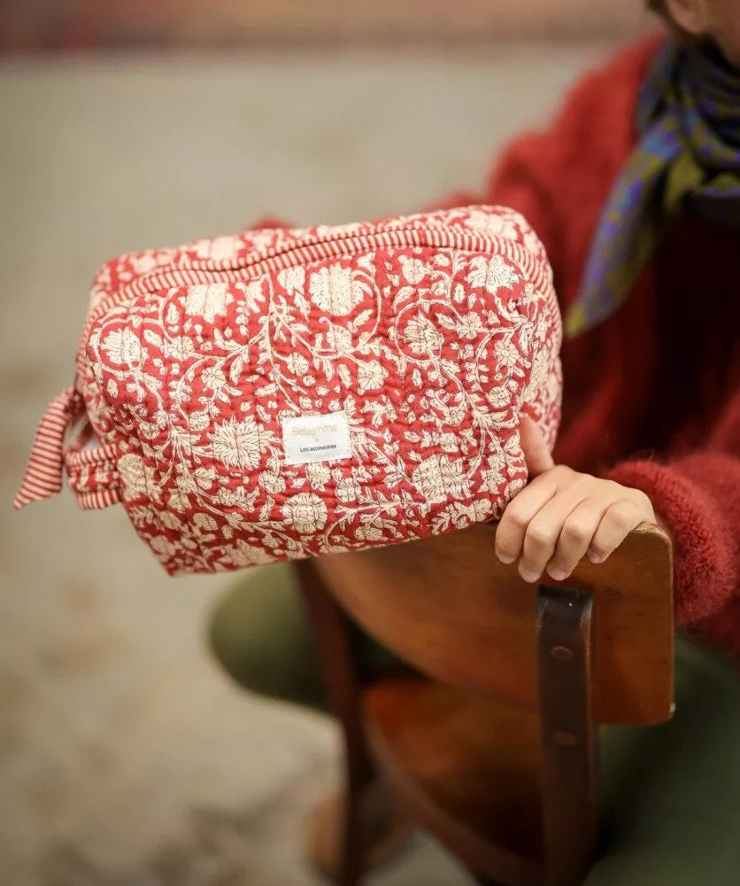 Trousse de toilette Grand format Anjali Cerise Bellemme