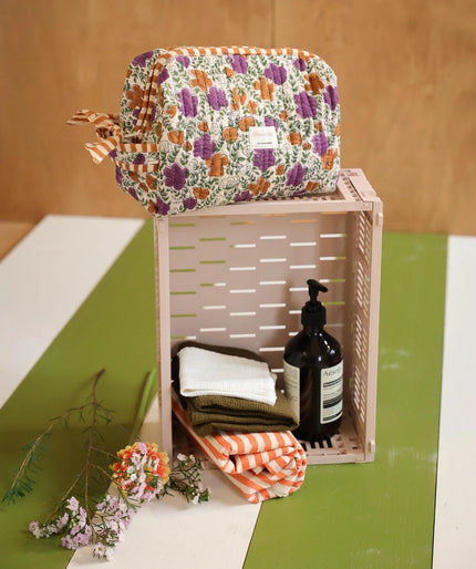 Trousse de toilette grand frmat ellis violette bellemme
